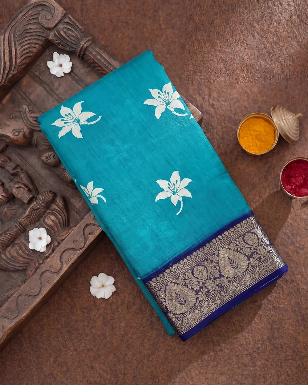 SC5866(2) - DOLA SILK SAREE WITH DIGITAL PRINT