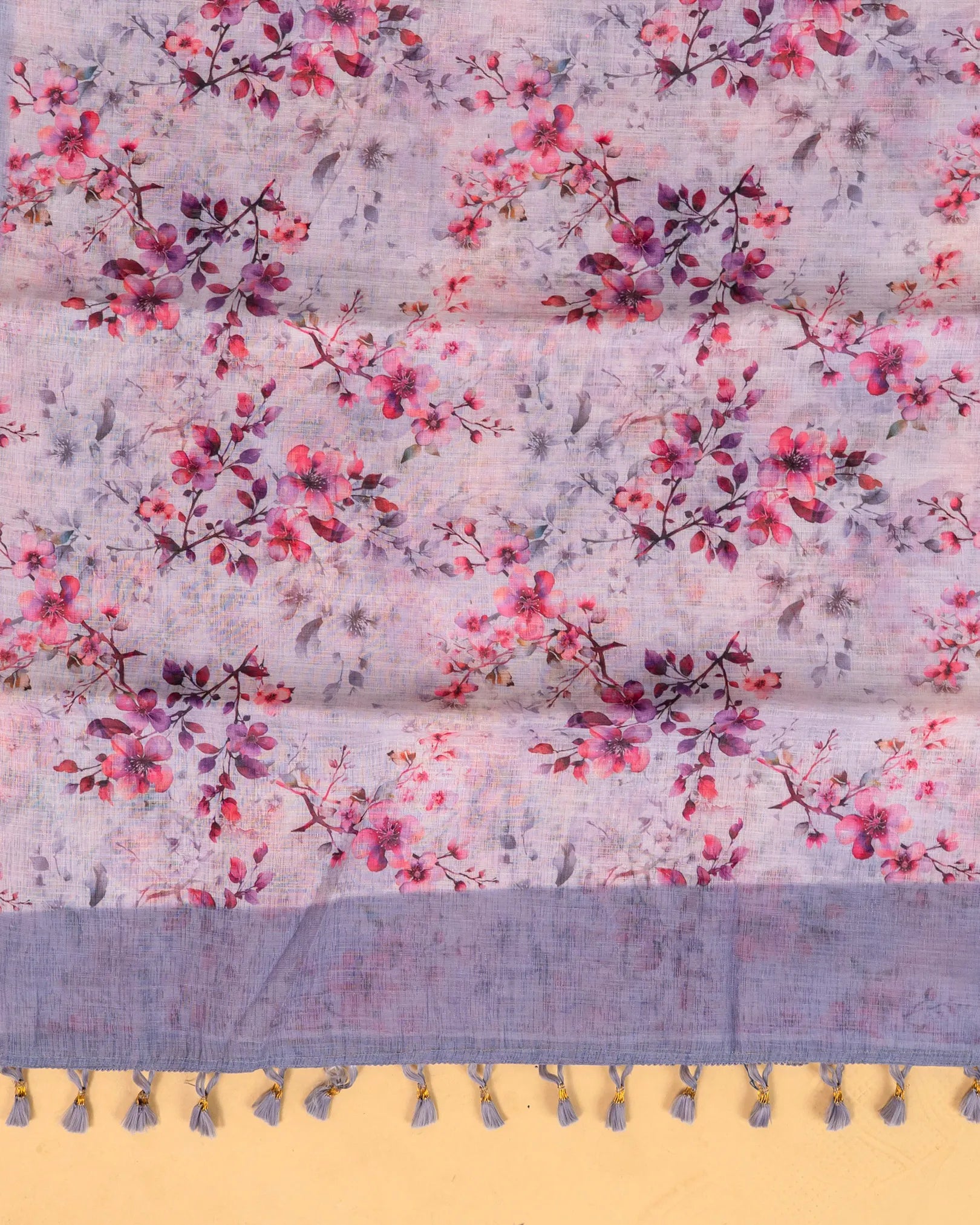 SC3420 - Linen With Embroidery Border