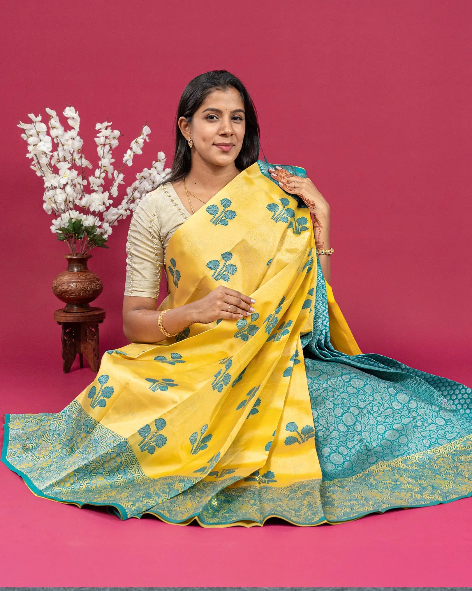 SC3282-Litchi Silk Saree
