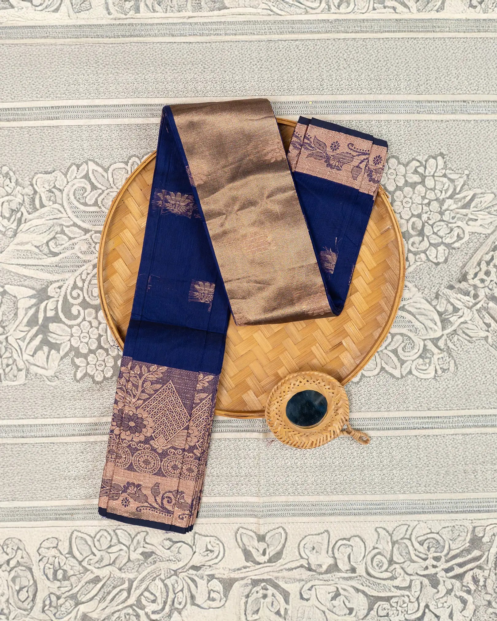 SC3190 - Cotton Saree with Tissue Pallu