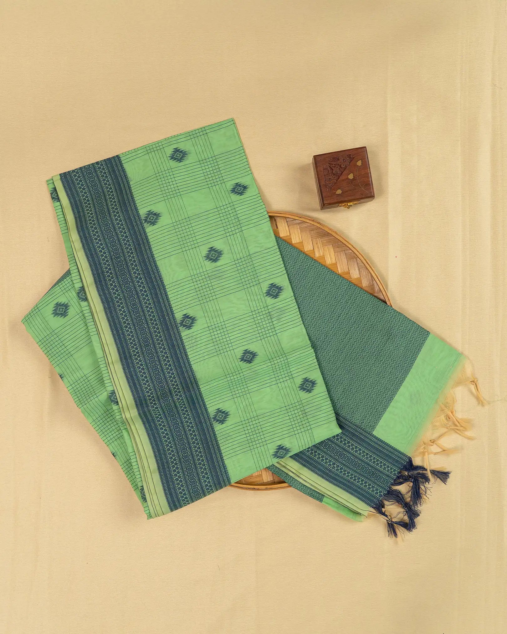 SC3941 - Silk Cotton With Thread Work