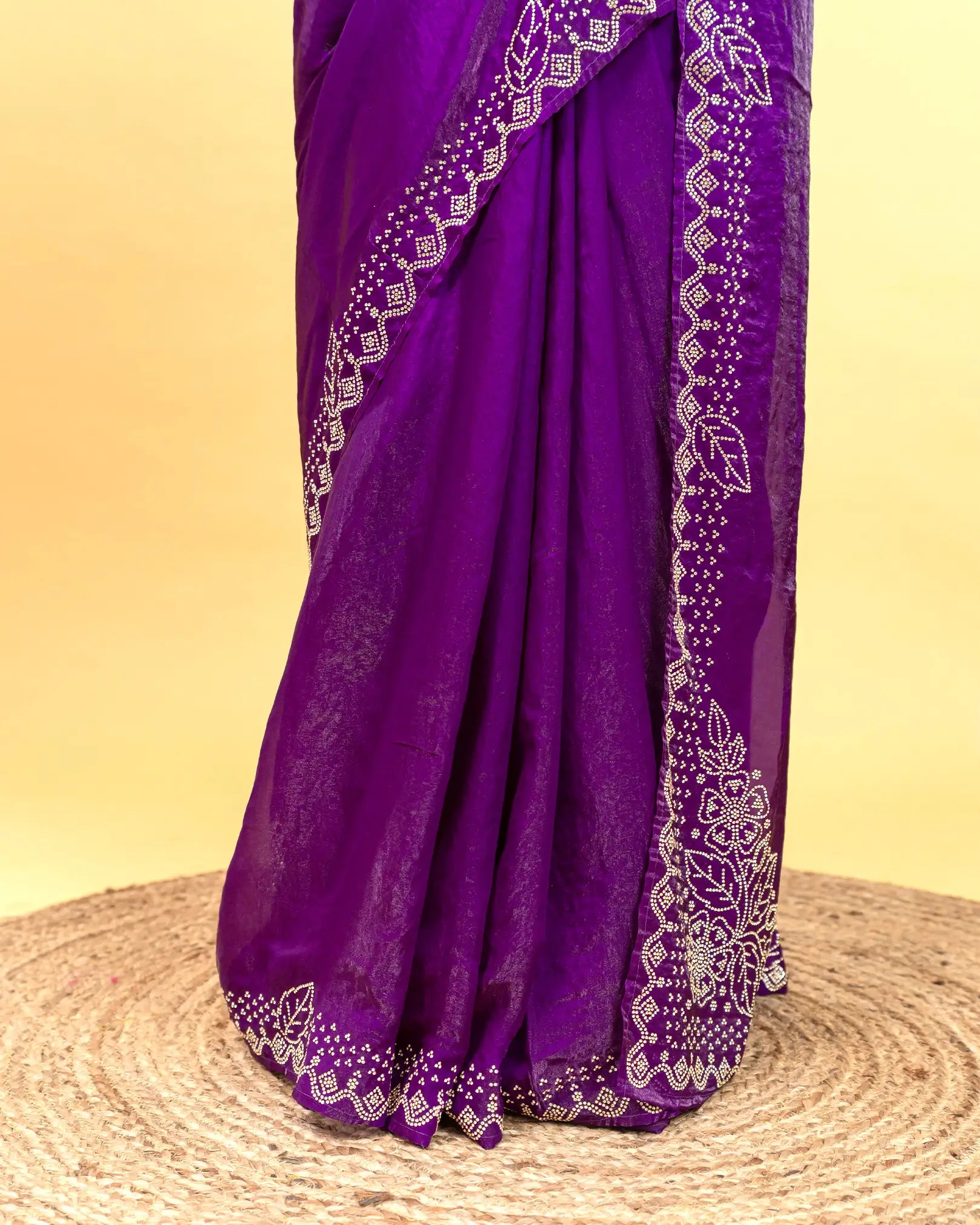 SC3869 - Fendy Satin With Premium Stone Work