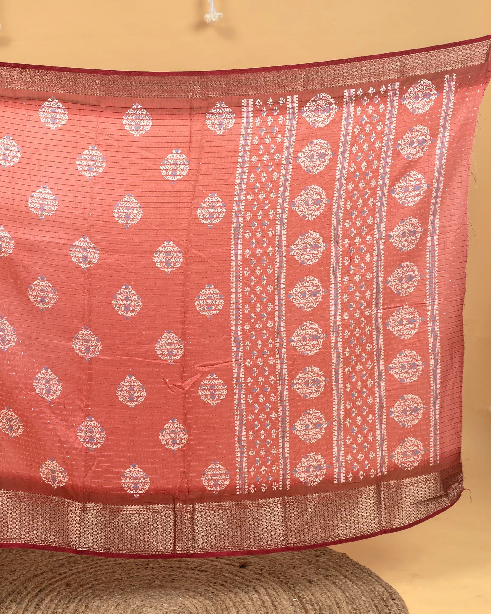 SC3973 - Dola Silk Digital Print With Sequence