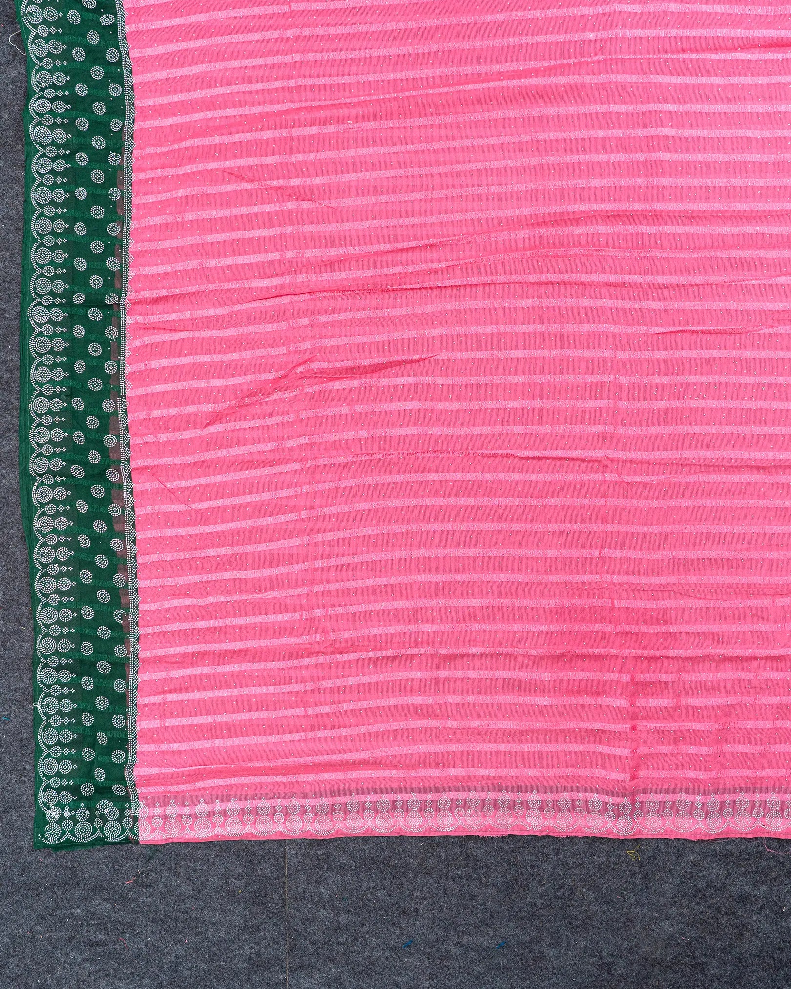 SC3399 - Chiffon Georgette Saree With Sarowski And Seperate Blouse Work