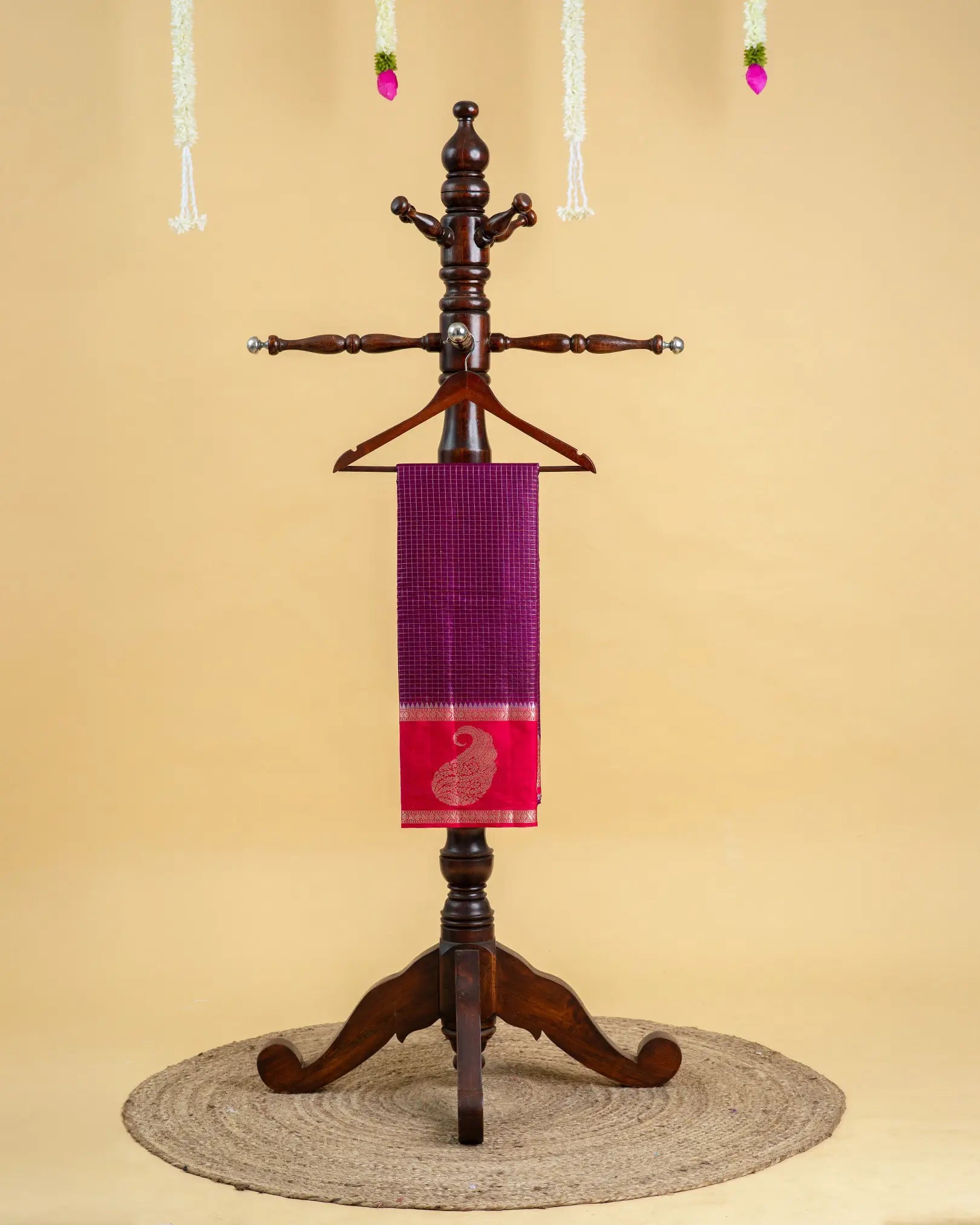 Checked Georgette Saree