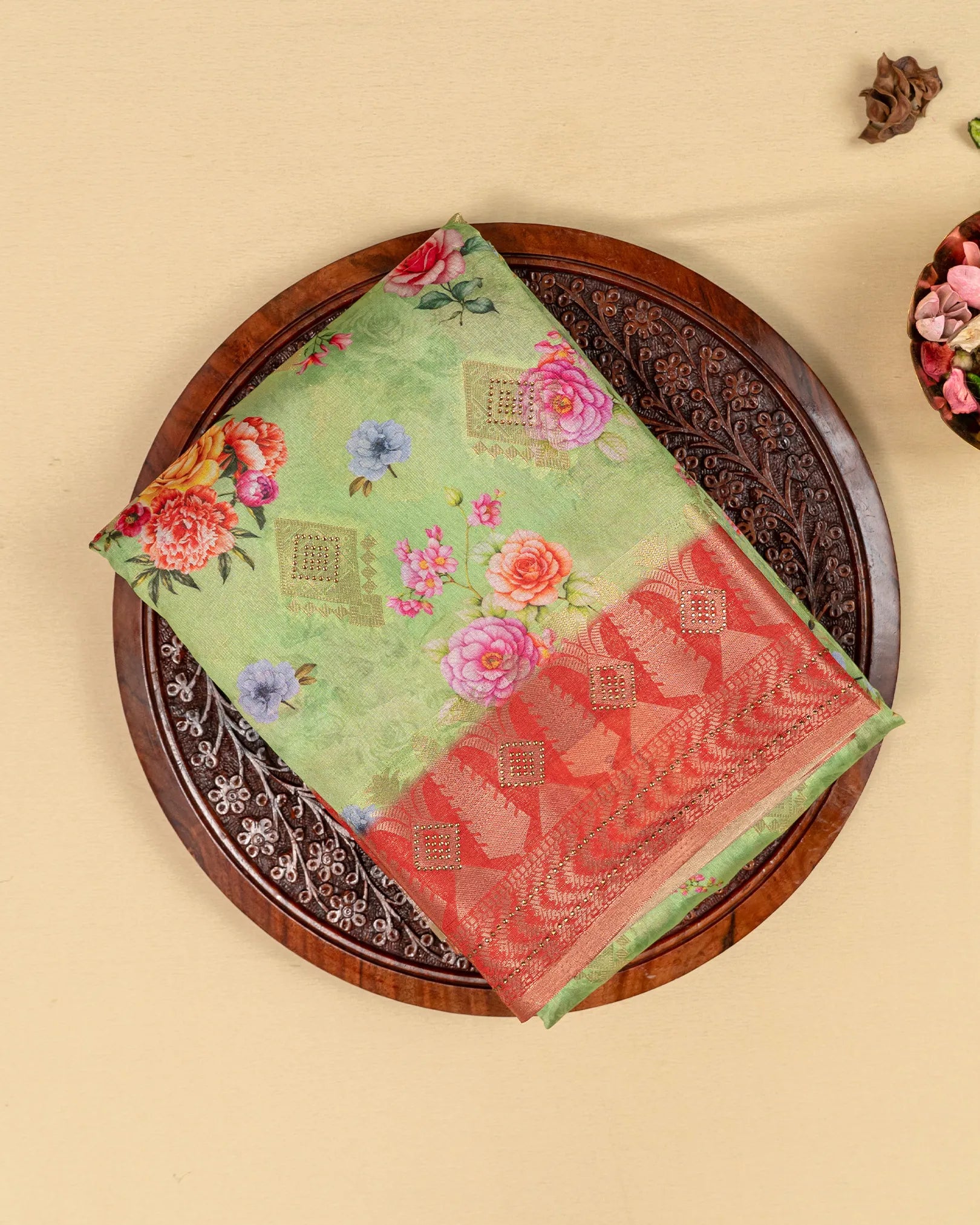 SC2951 - Dola Diital Print With Stone