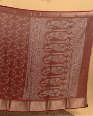SC4031 - Dola Saree With Black Print