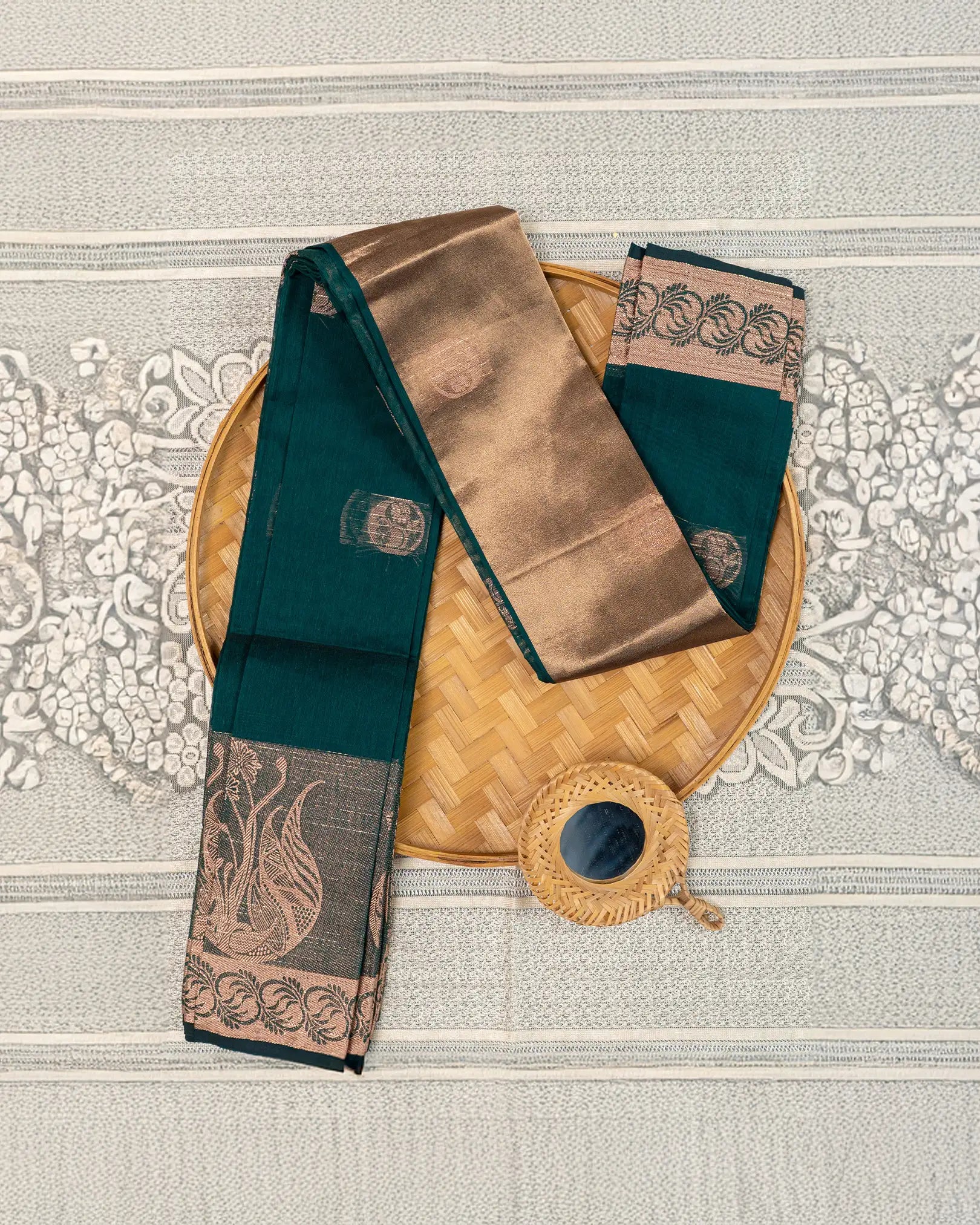 SC3190 - Cotton Saree with Tissue Pallu