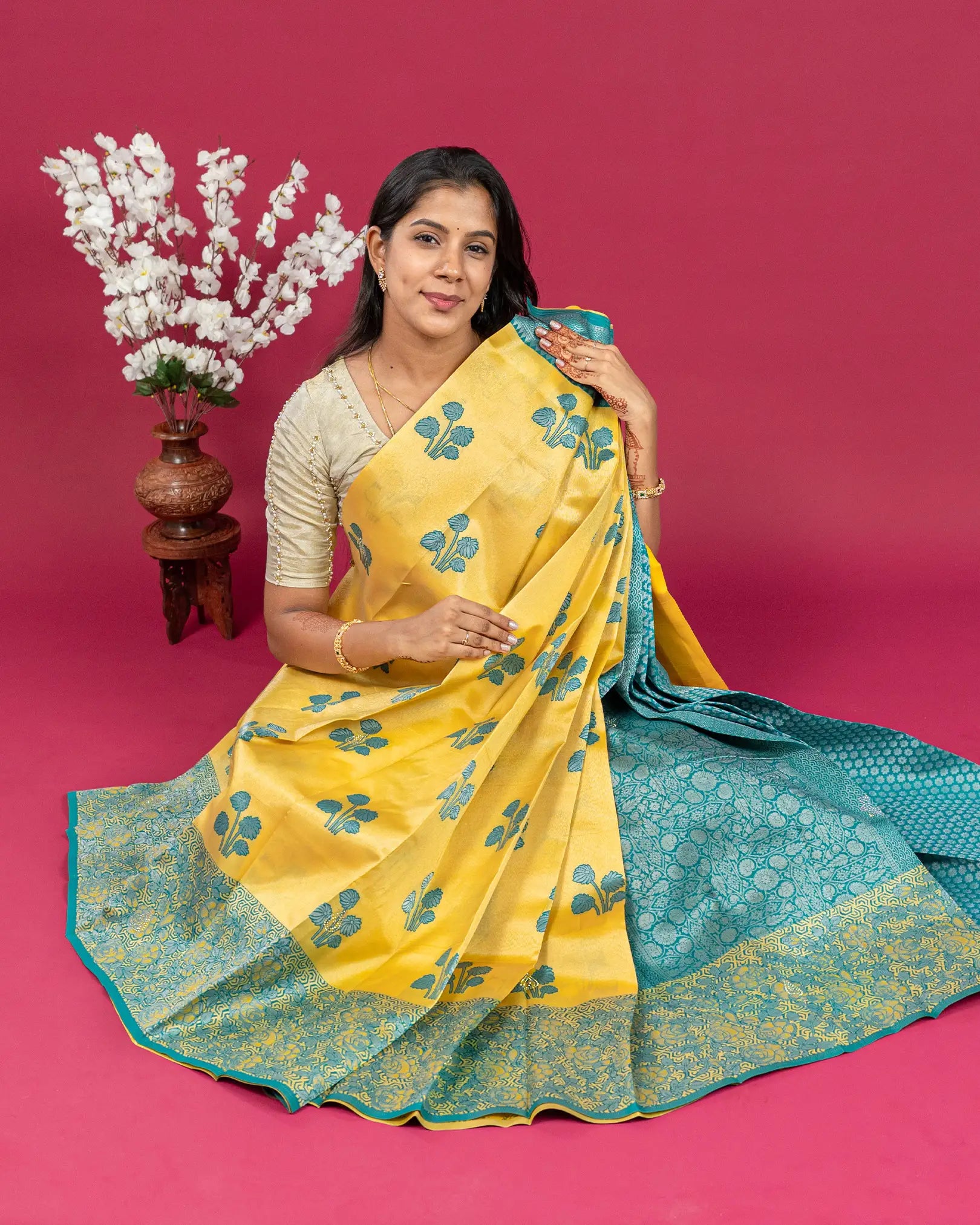 SC3282-Litchi Silk Saree