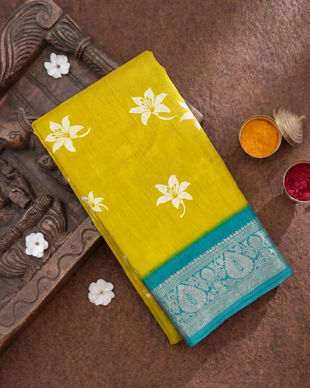 SC5866(2) - DOLA SILK SAREE WITH DIGITAL PRINT
