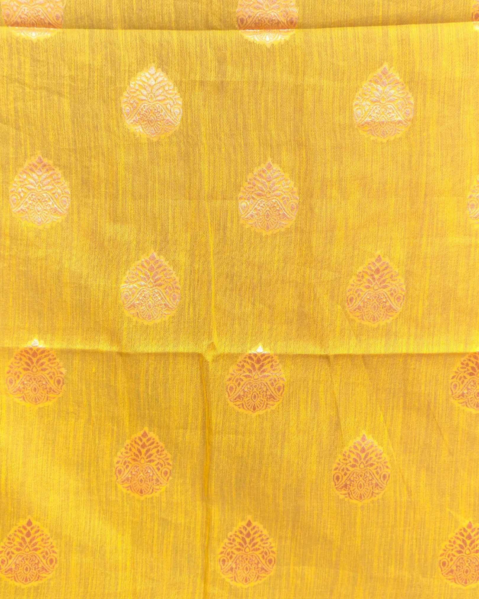 SC3901 - Linen Saree Copper Butta