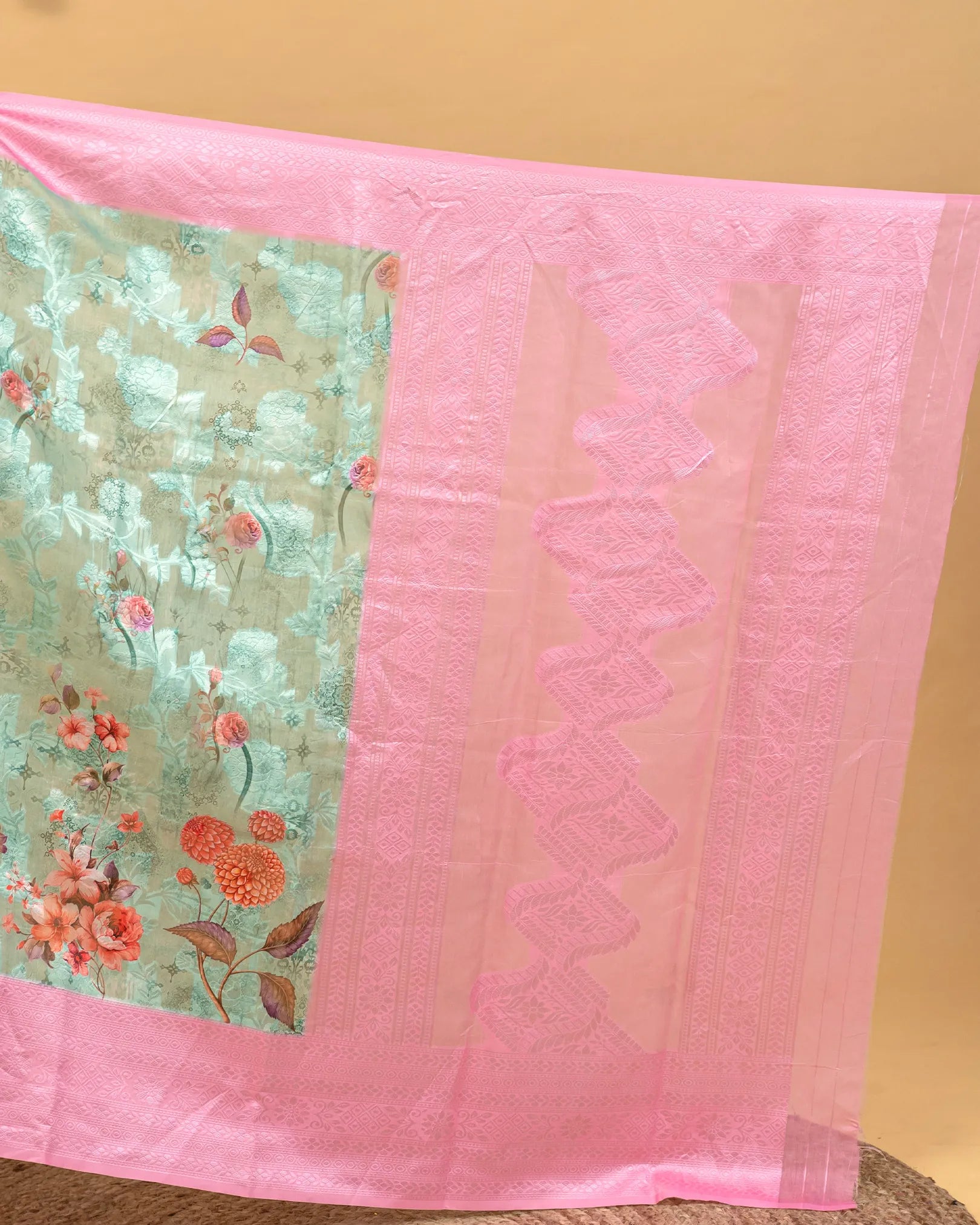 SC3043 - Cotton Brasso Saree With Digital Print