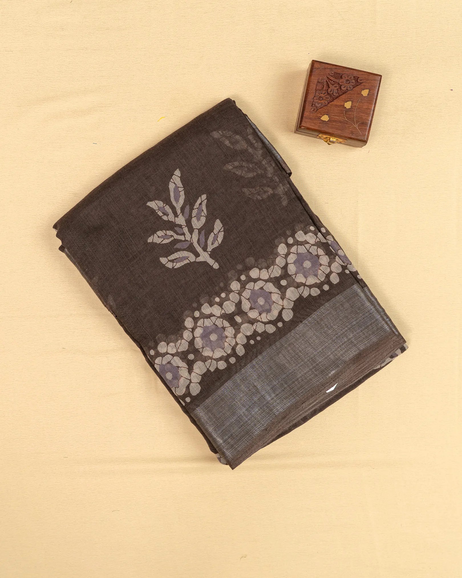 SC4024 - Linen With Digital Bandhini Print