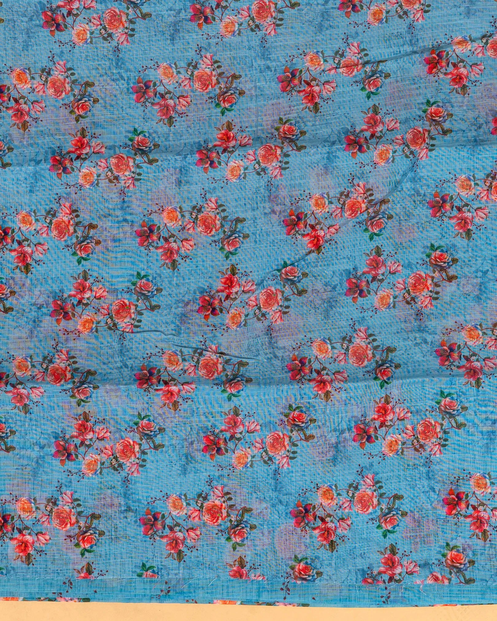 SC3166 - Linen With Embroidery Border