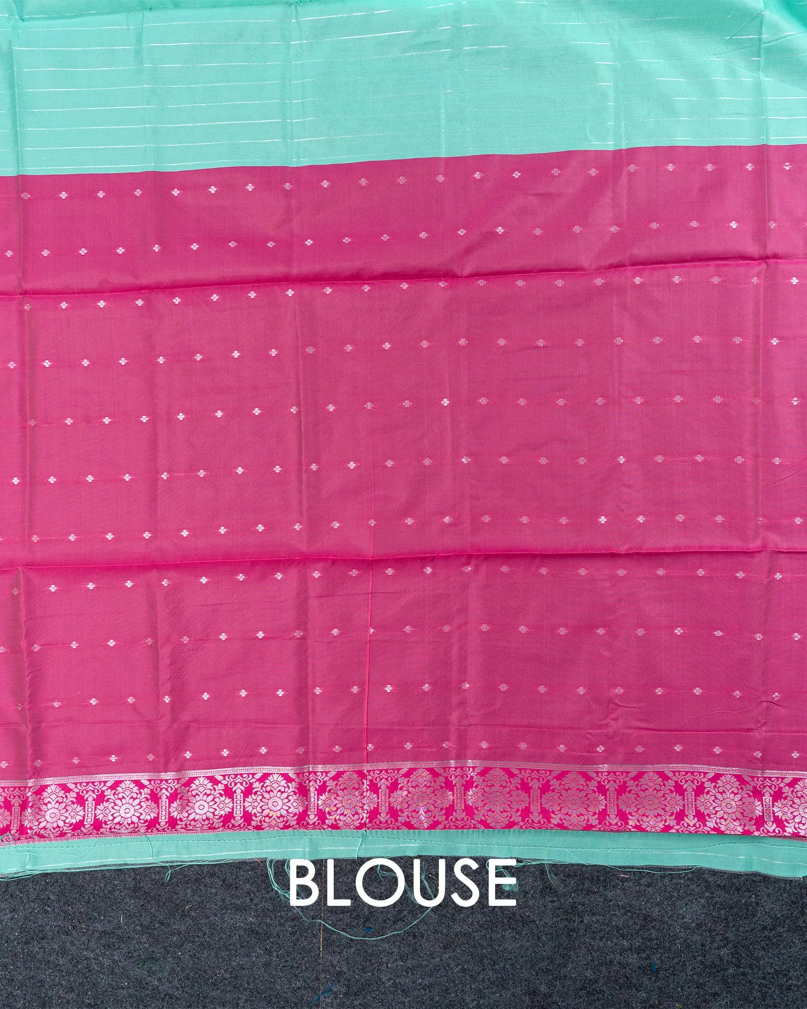 SC2849 - Tissue Silver Zari Meena Butta