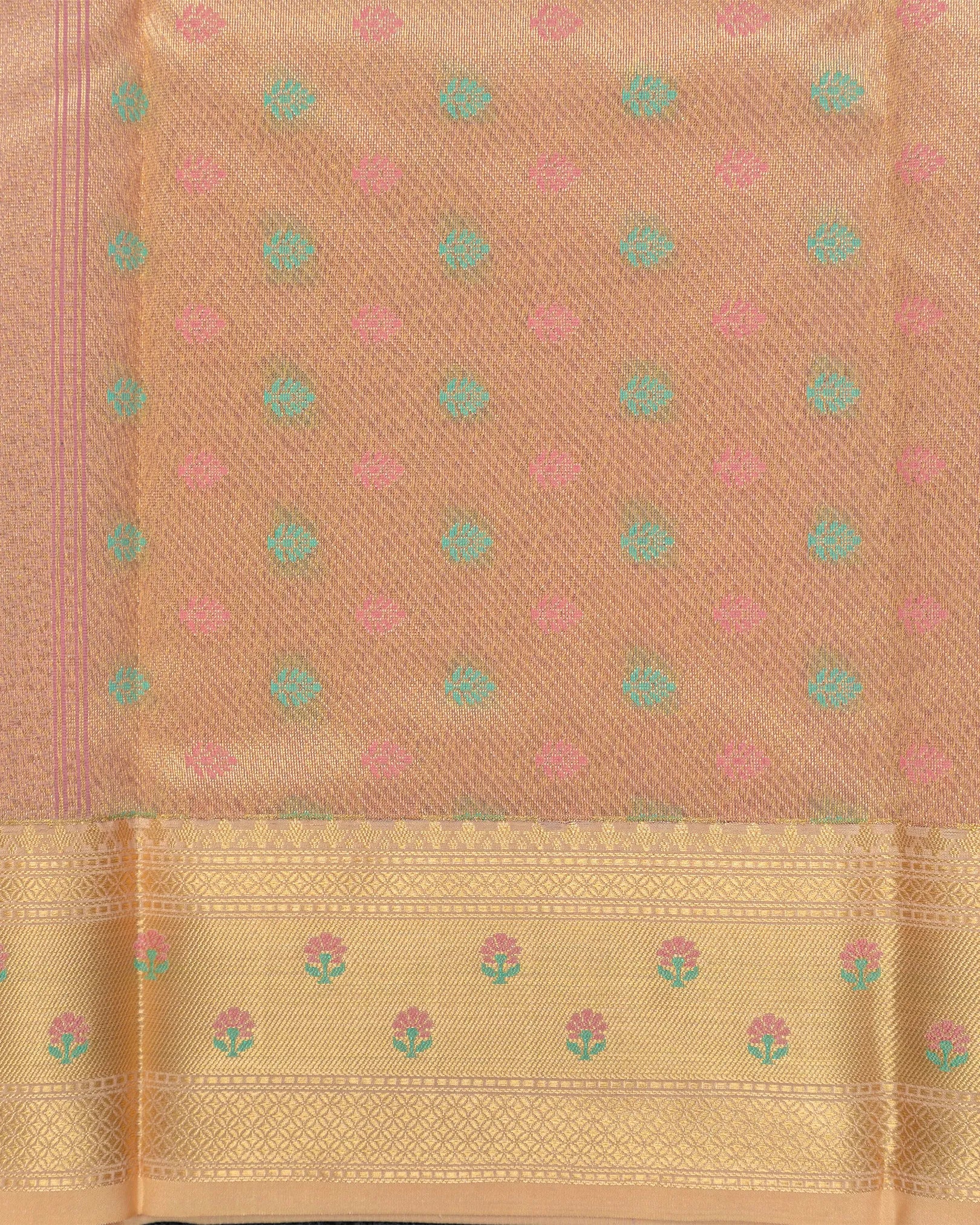 SC4797 - Linen with embroidery butta and meena border
