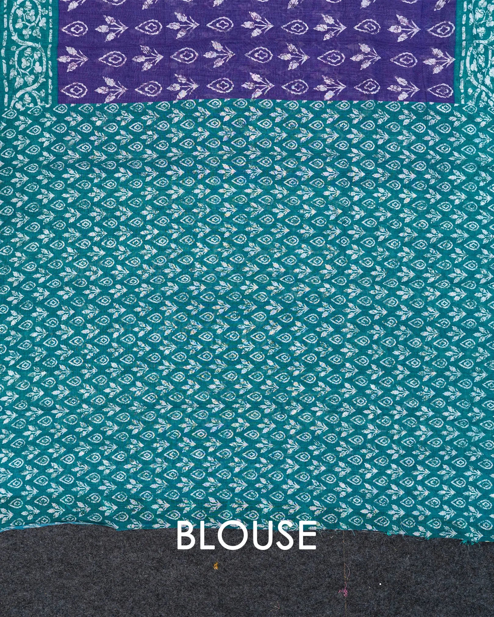 SC4350 - Linen Bandhini Print With Border Stone