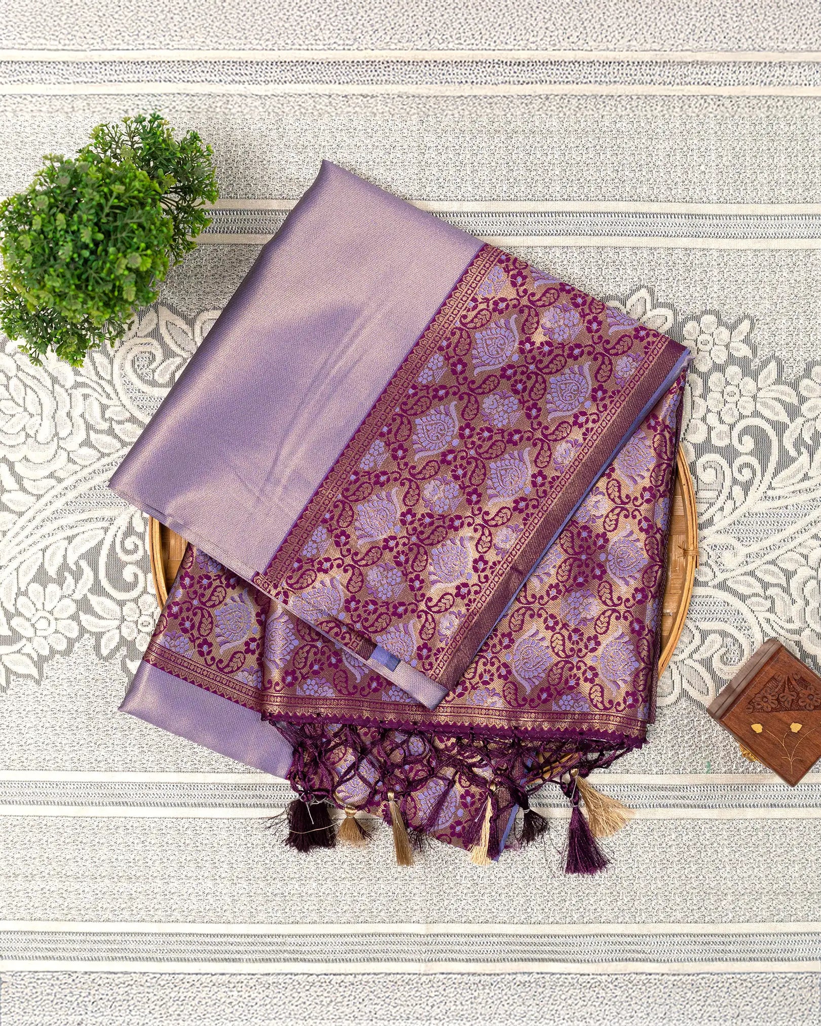 SC3280 - Tissue Saree With Fancy Border