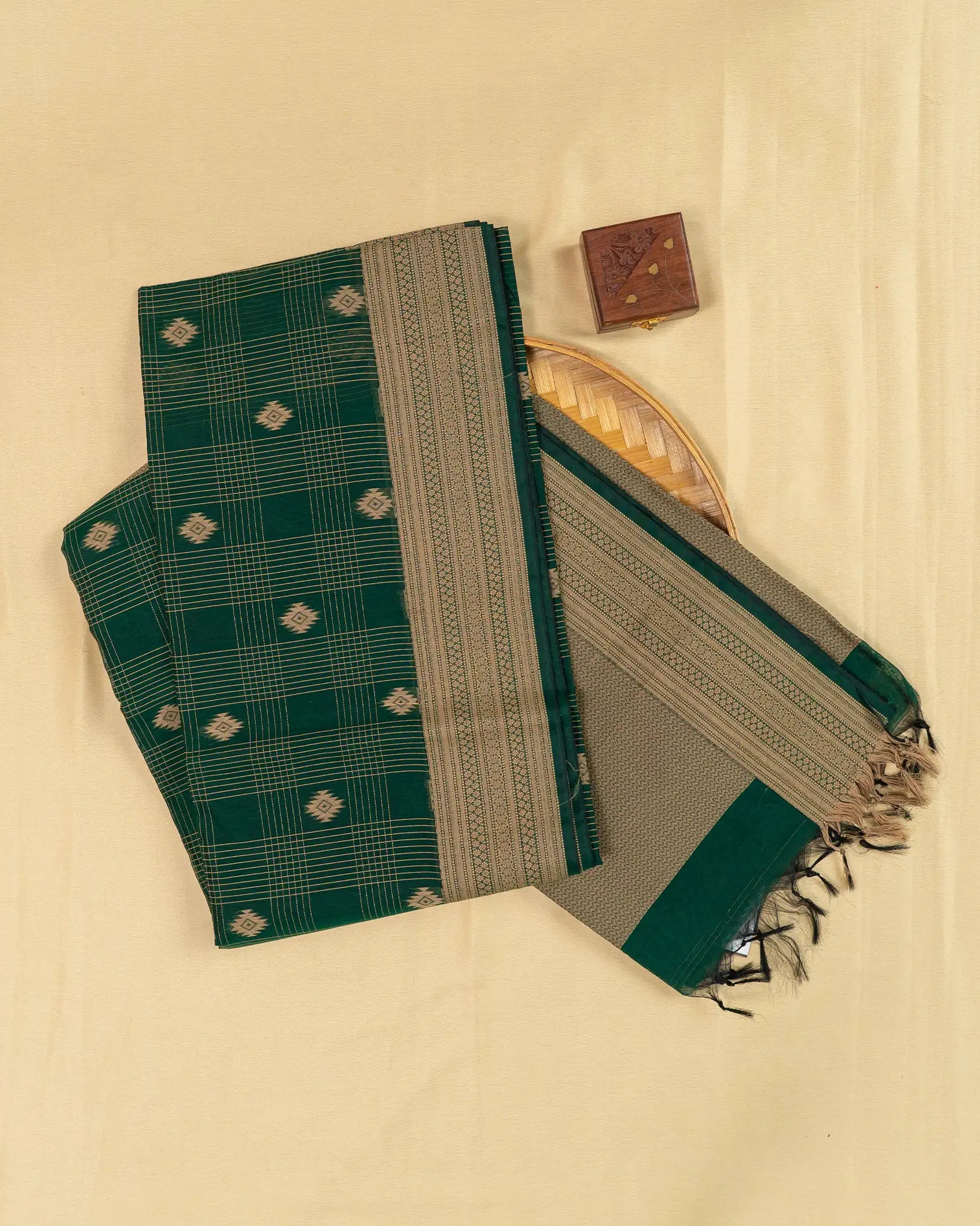 SC3941 - Silk Cotton With Thread Work