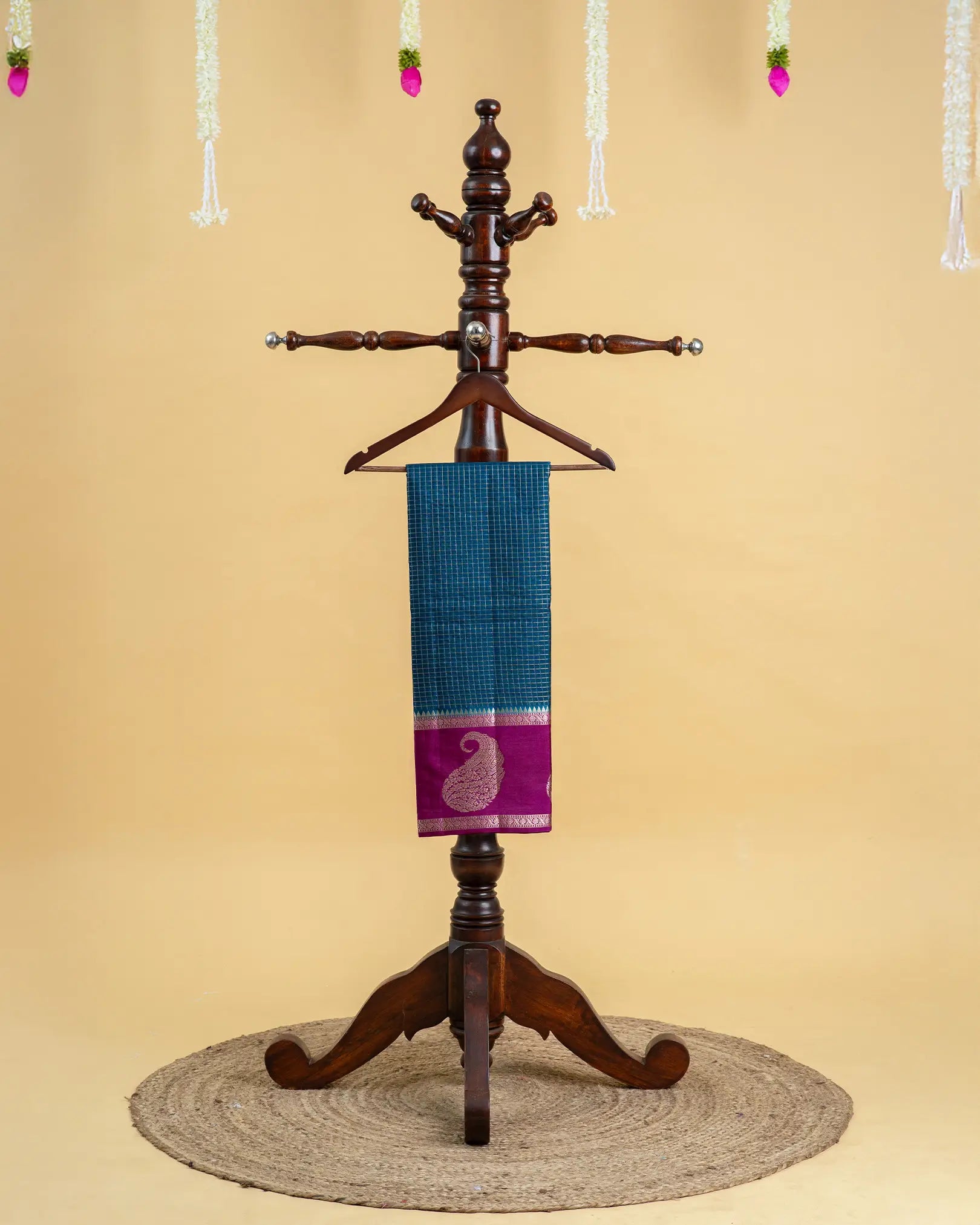 Checked Georgette Saree