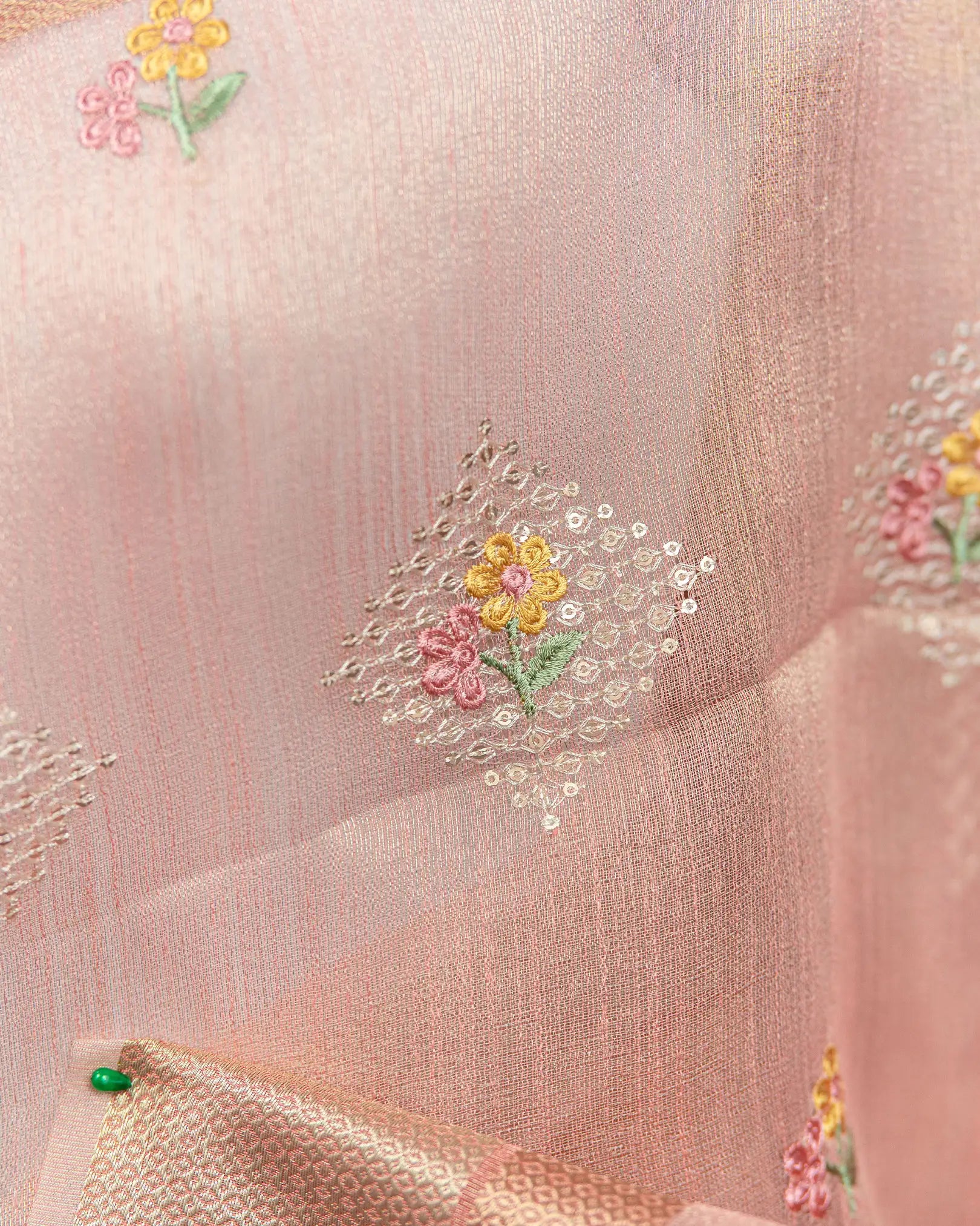 SC3118-Tissue Sequence Saree