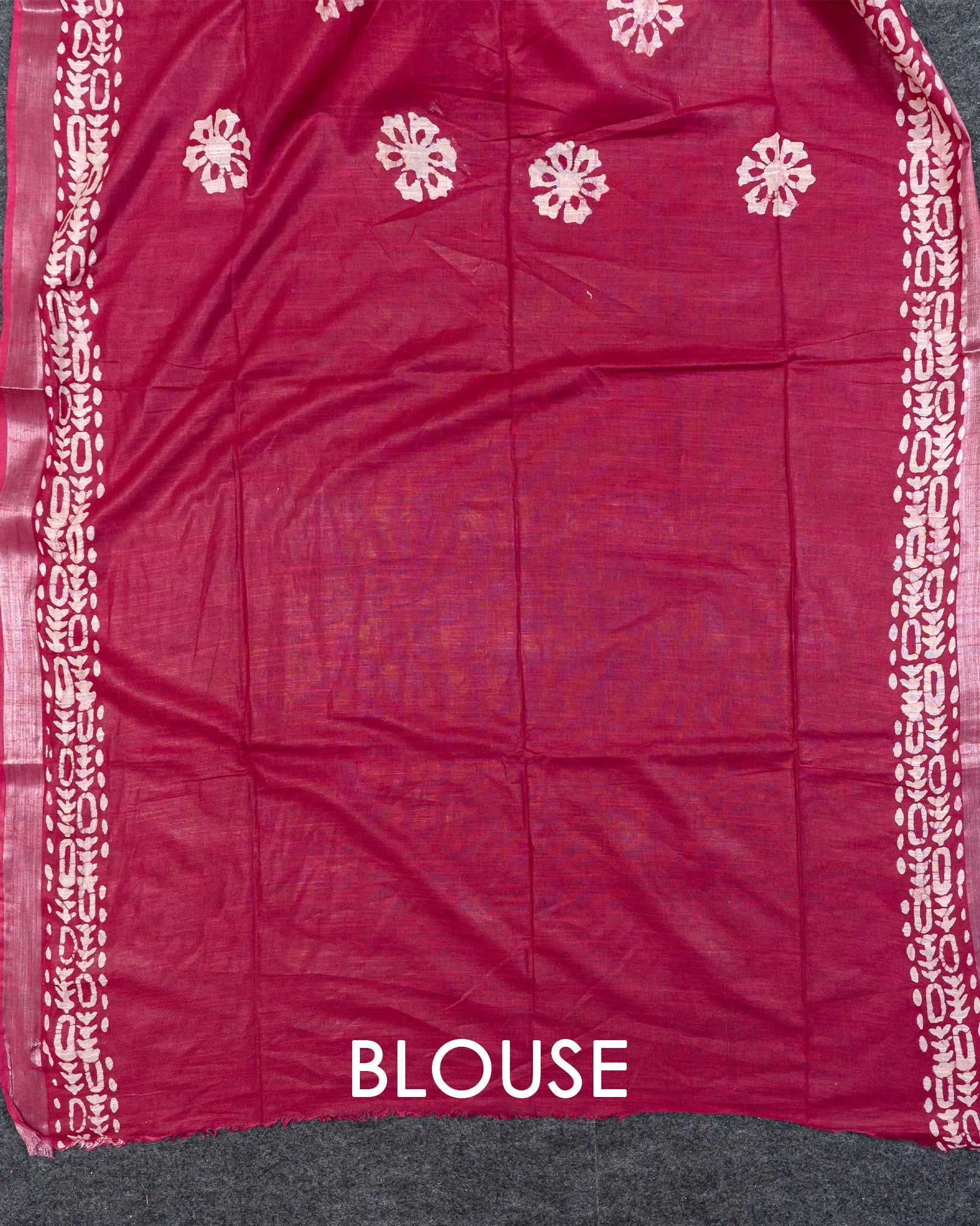 SC3875 - Raw Silk With Bandhini Print