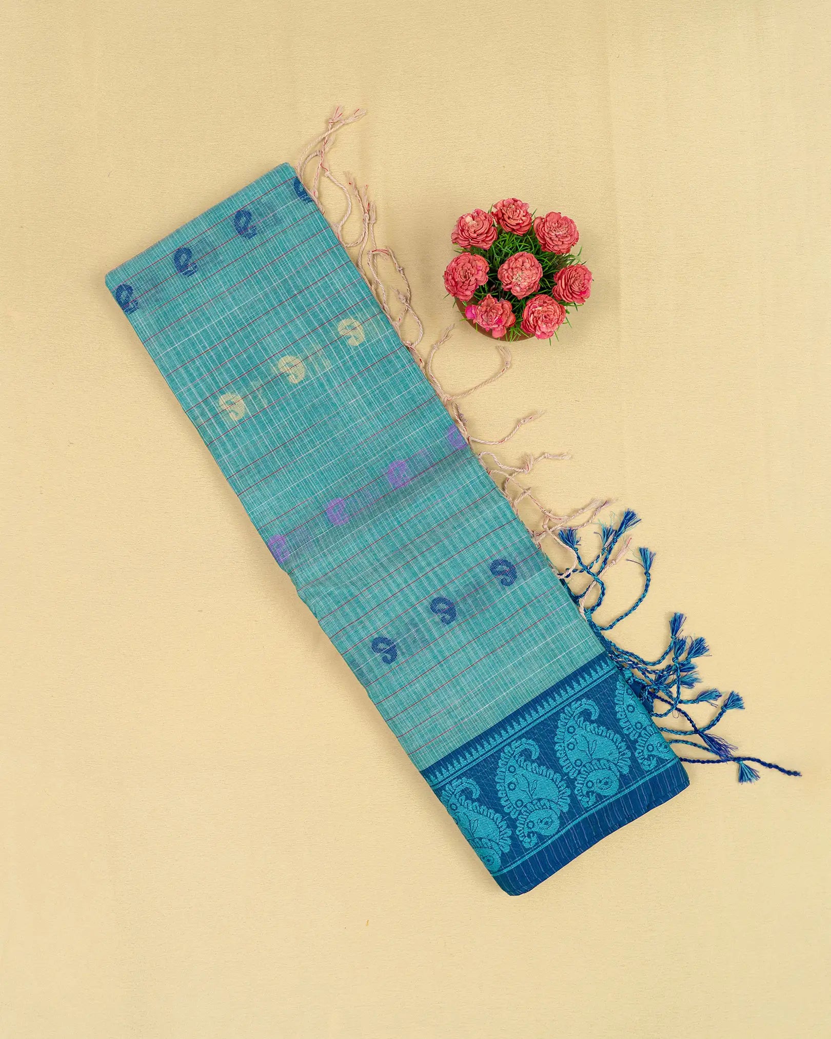 SC3192 - Fancy cotton with thread checked butta