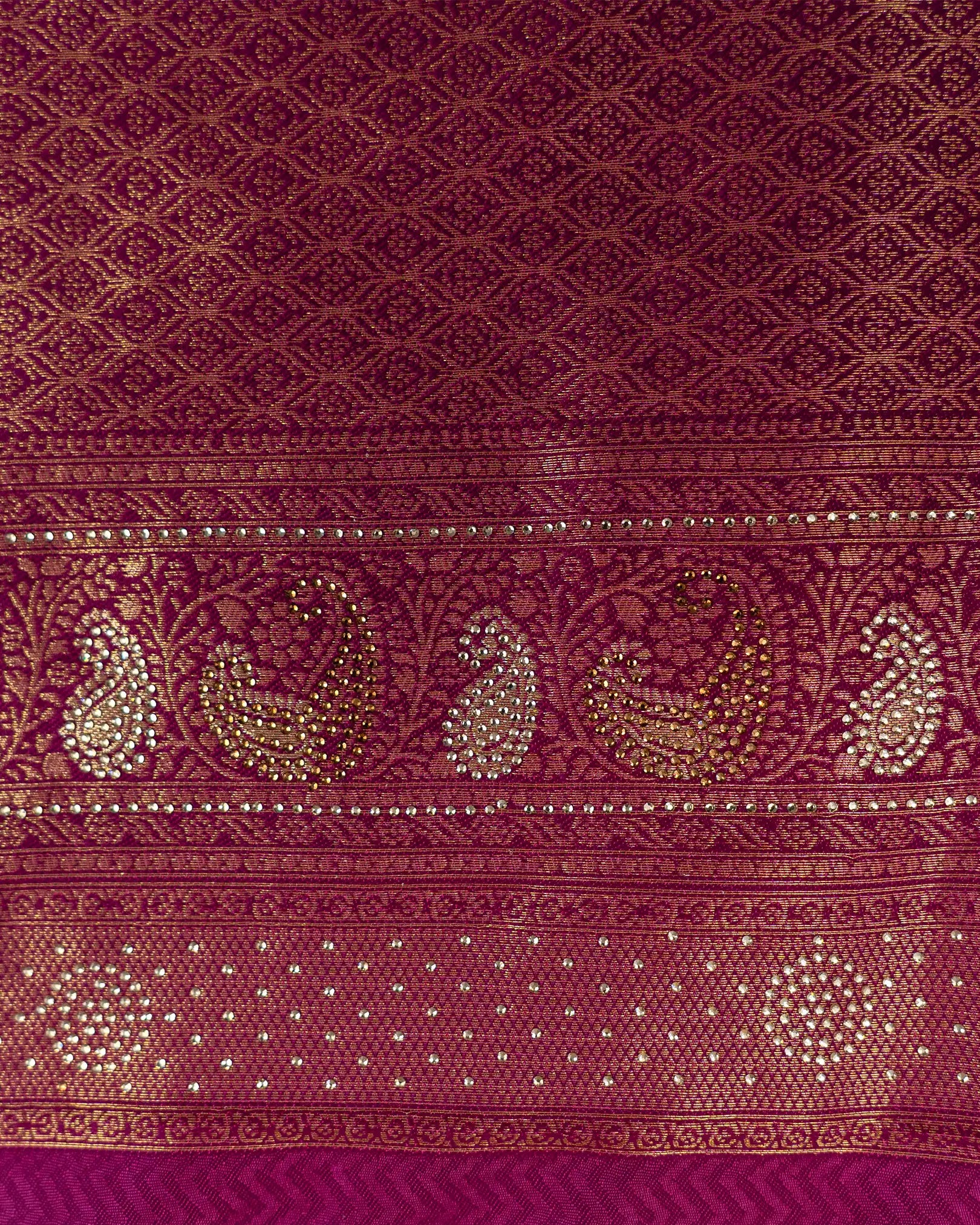 SC3582 - Tissue Saree With Premium Multi Colour Stone