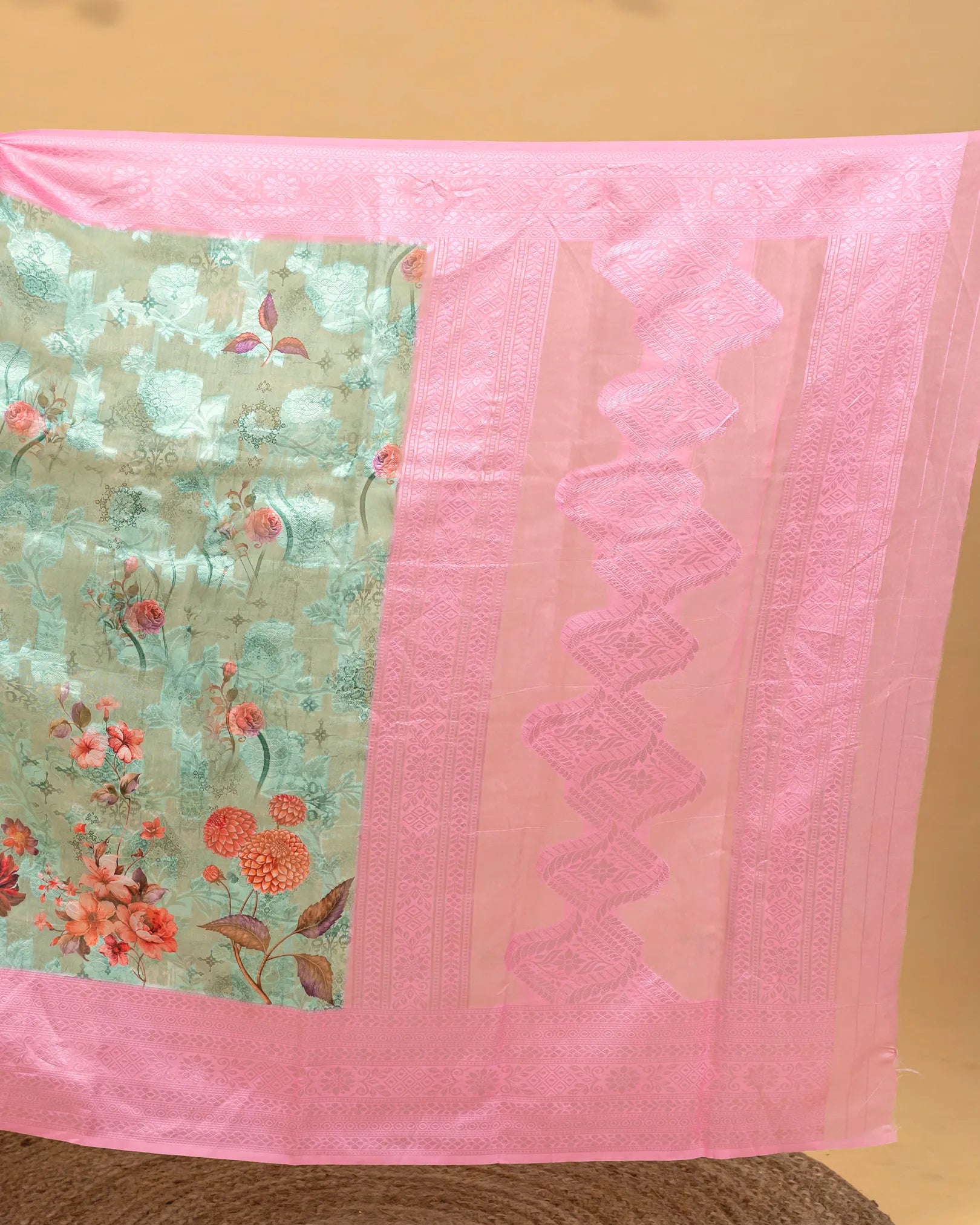 SC3043 - Cotton Brasso Saree With Digital Print