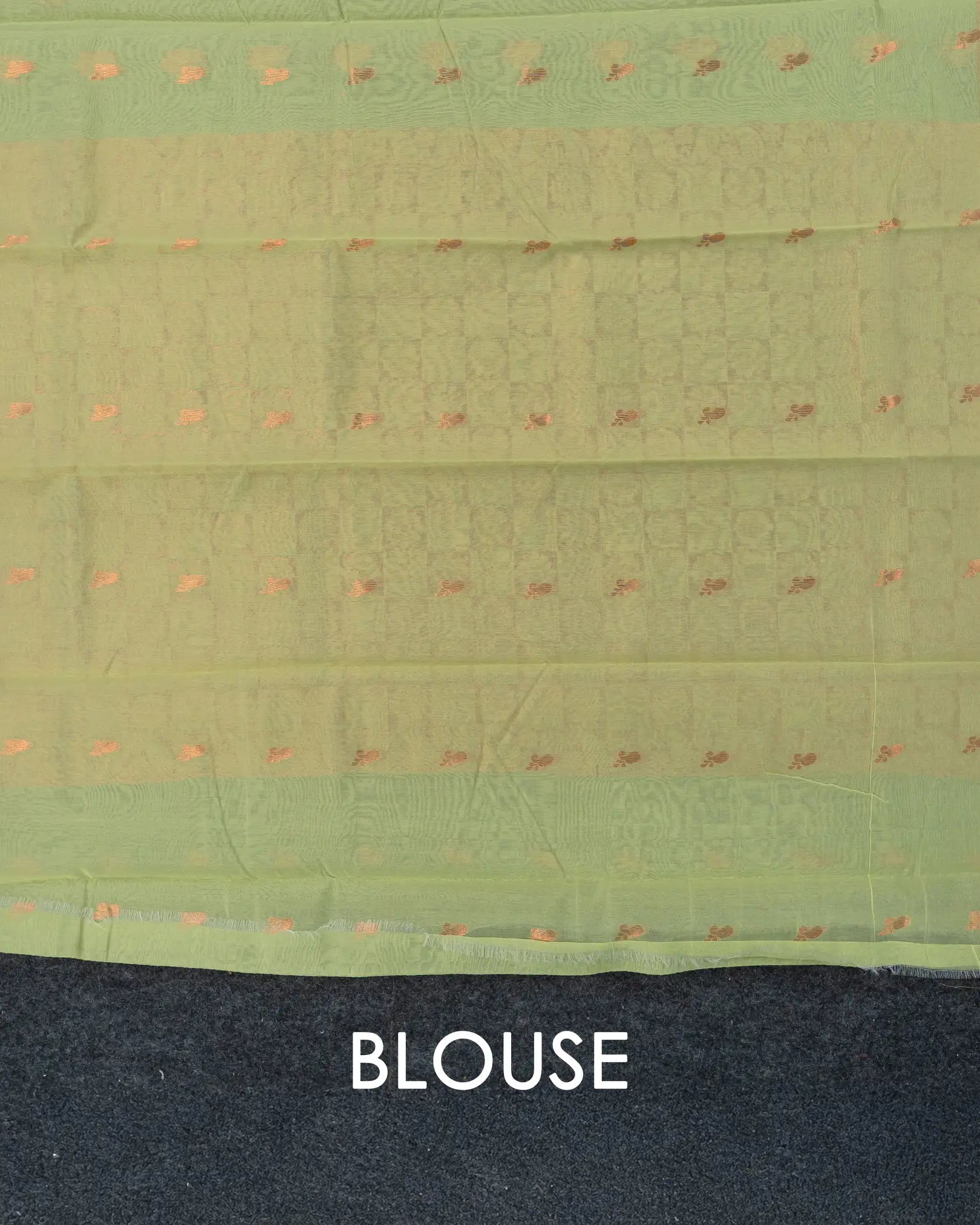 SC2880 - Linen Cotton With Copper And Gold Zari
