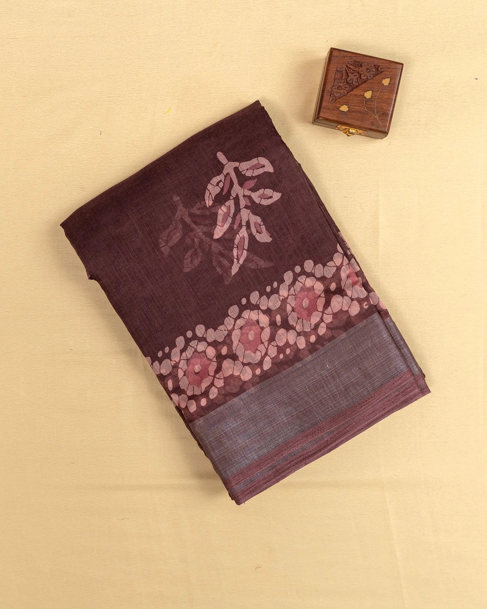 SC4024 - Linen With Digital Bandhini Print