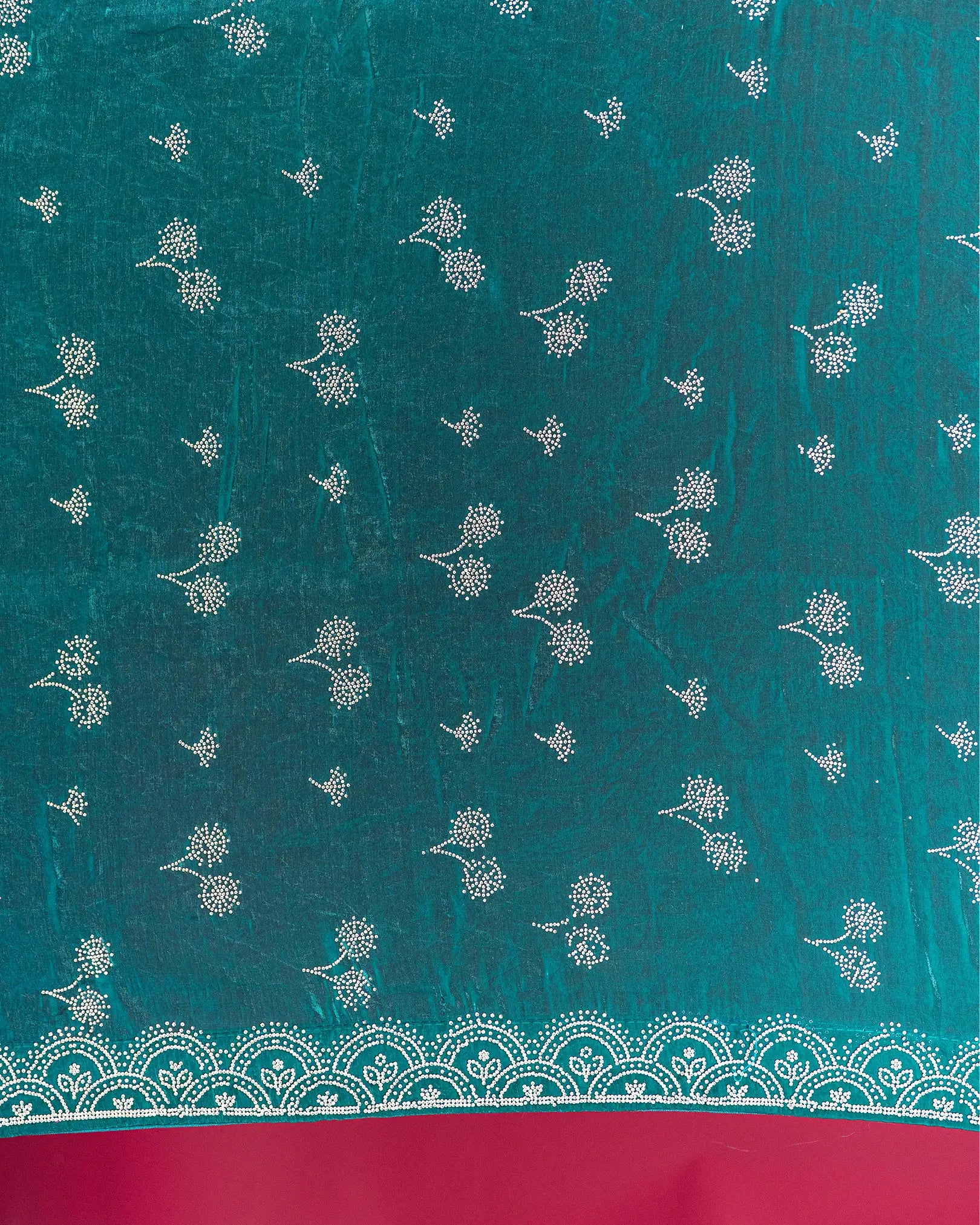 SC3450 - Fendy Satin Saree With Heavy Stone Work