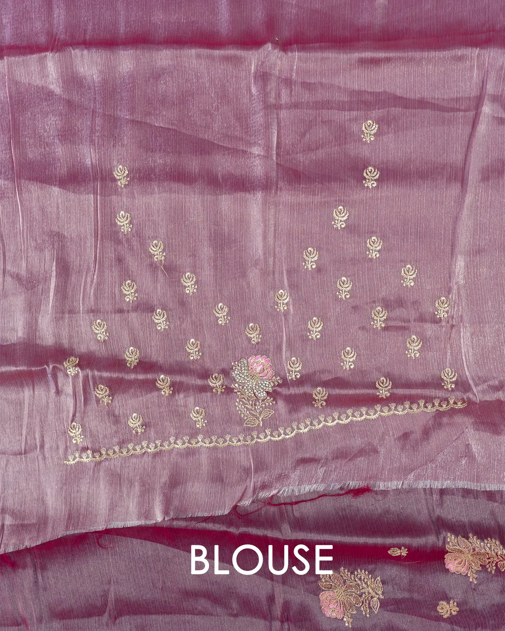 SC3557 - Fendy Saree With Premium Embroidery And Stone Work