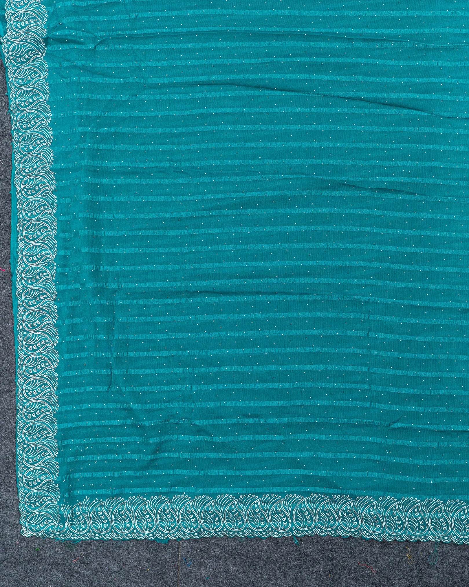 SC3359 - Chiffon Georgette With Sarowski And Seperate Blouse Work