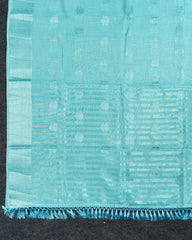 SC4362 - Linen Saree With Silver Butta