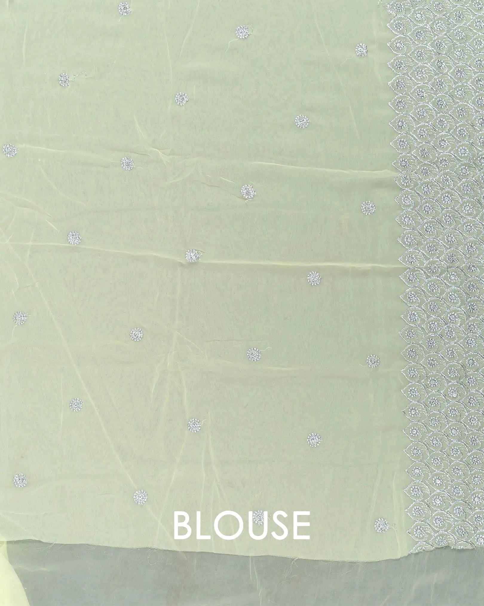 SC3997 - Georgette With Silver Embroidery And Sparkling Stone