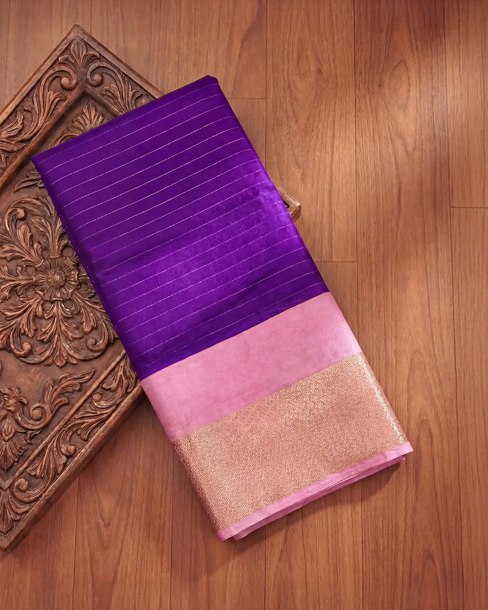 SC5997 - DOLA SILK SAREE WITH ZARI LINES