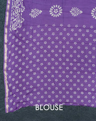 SC1519 - Tussar Silk Saree With Bandhani Print