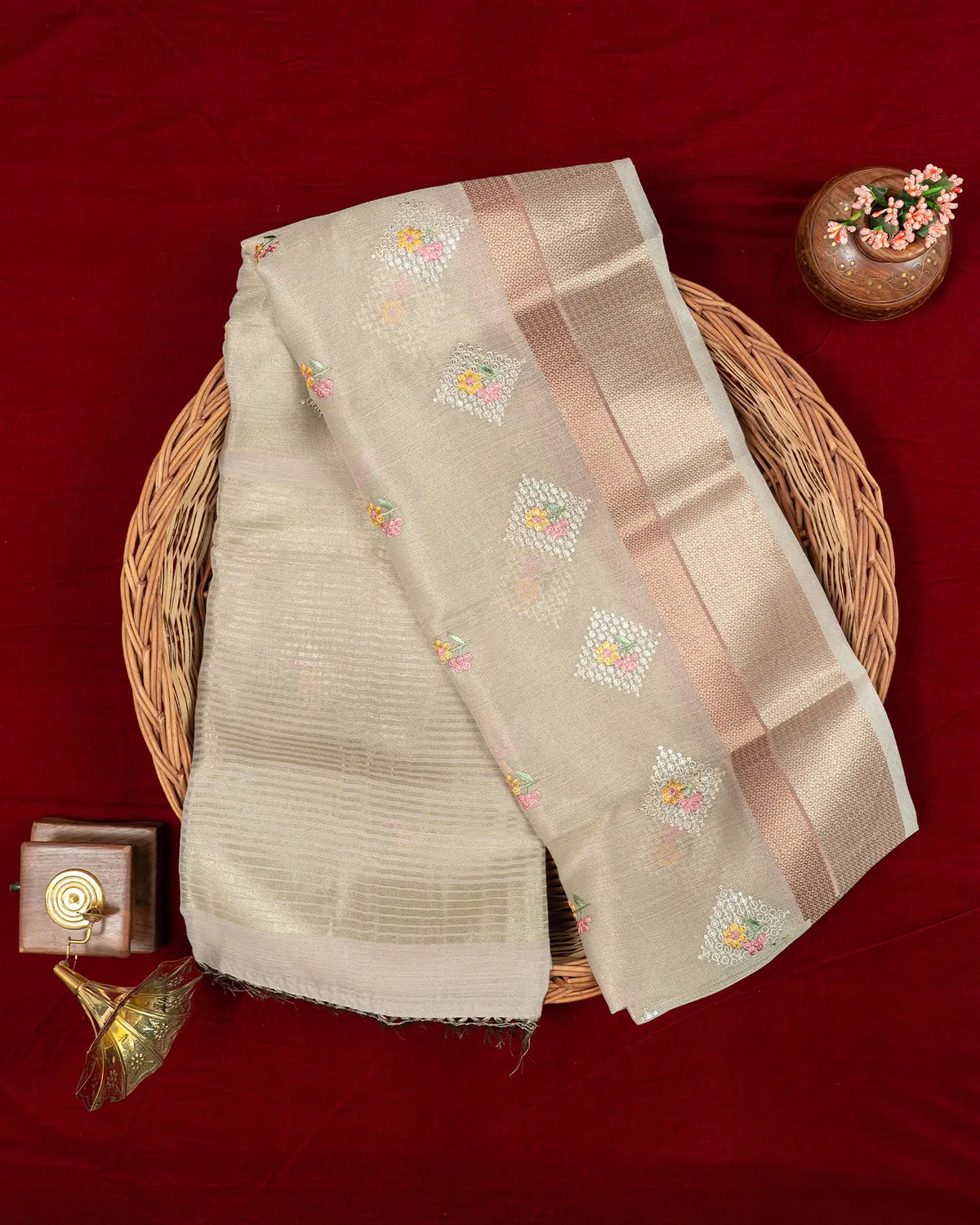 SC3118-Tissue Sequence Saree