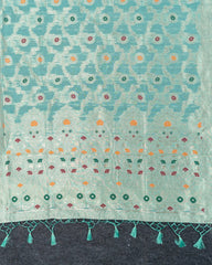 SC3213 - LINEN COTTON WITH MEENA BUTTA