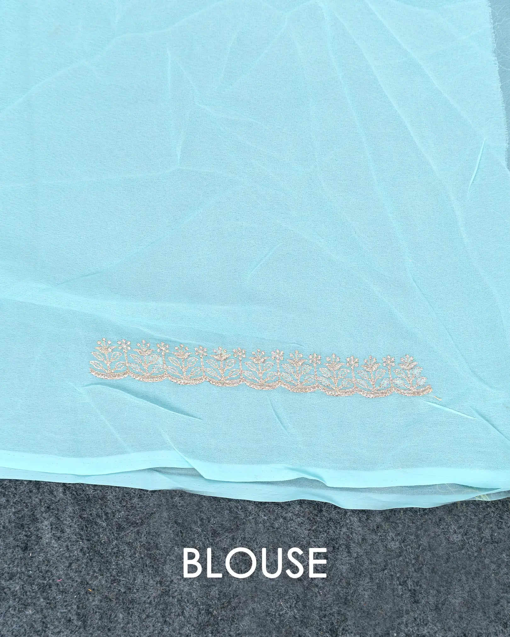 SC3994 - Georgette With Embroidery And Handwork Stone