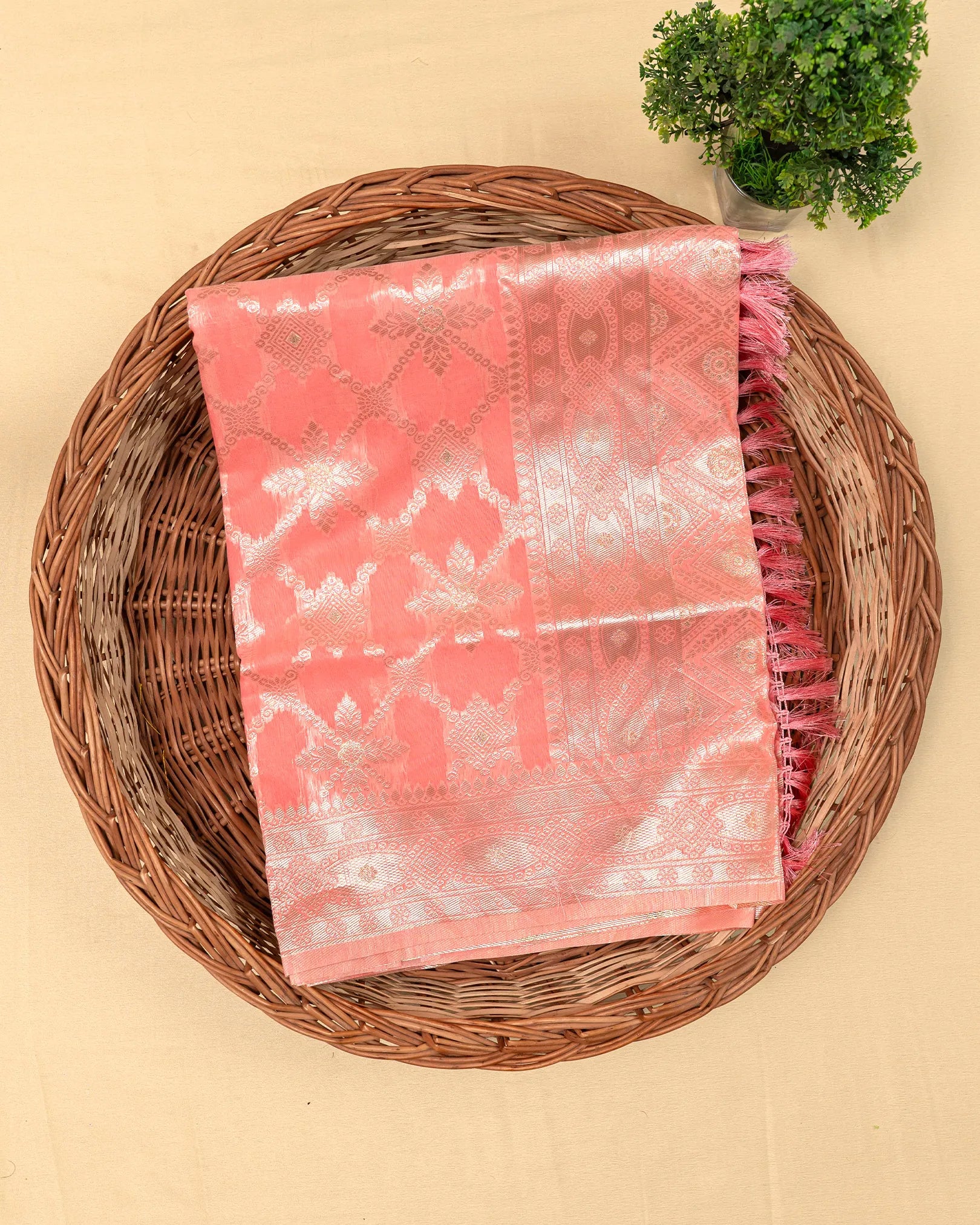 SC3042 - Cotton With Weaving And Neem Zari