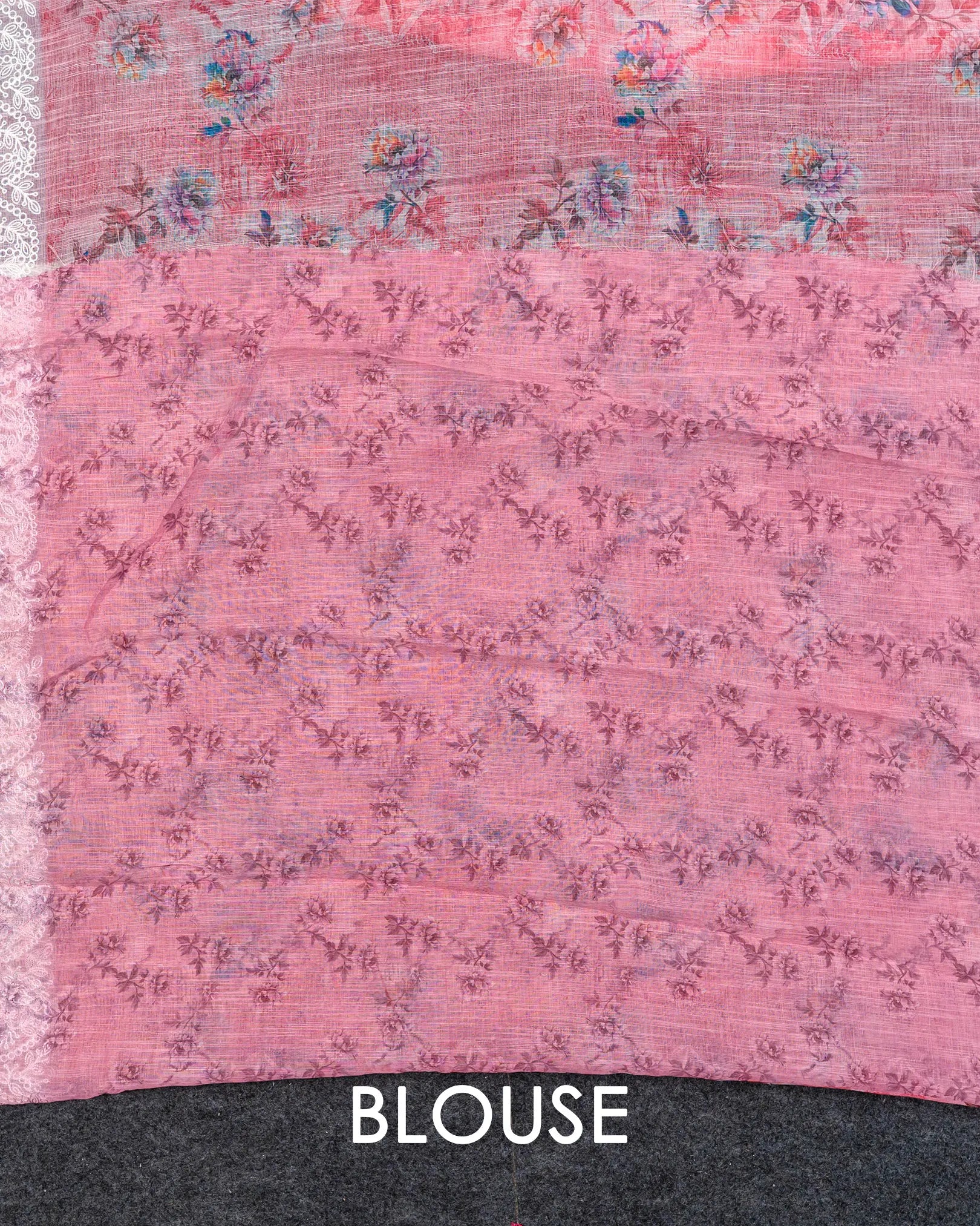 SC3420 - Linen Saree With Embroidery Border