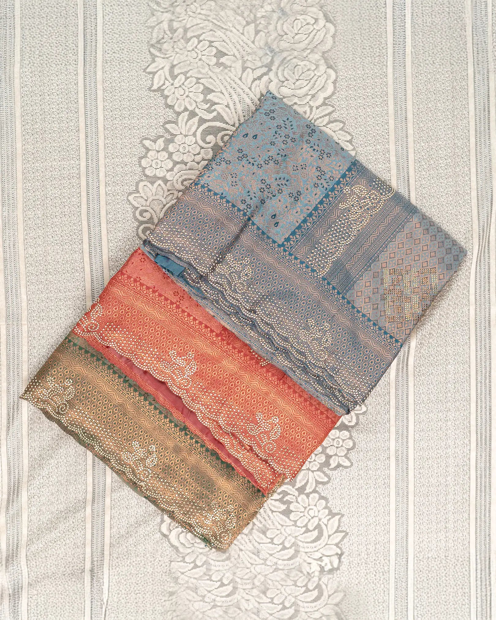 SC3576 - Satin With Heavy Jarkhand Stone