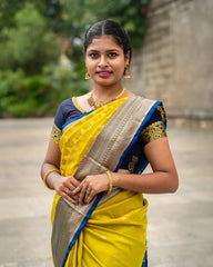 SC3883 - Satin Saree With Copper Zari Along With Stone