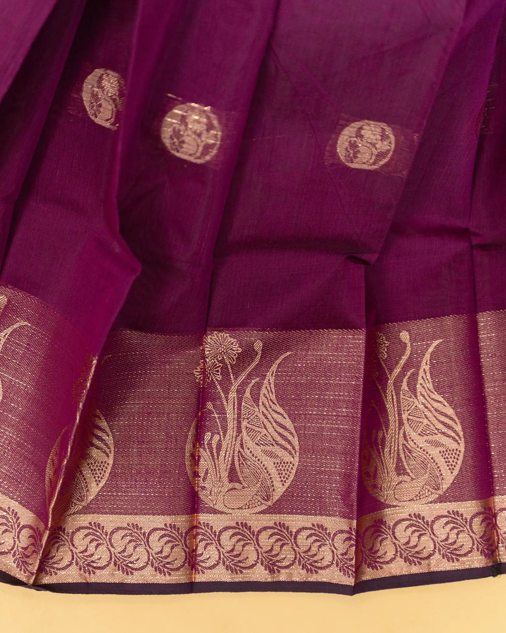 SC3190 - Cotton Saree with Tissue Pallu