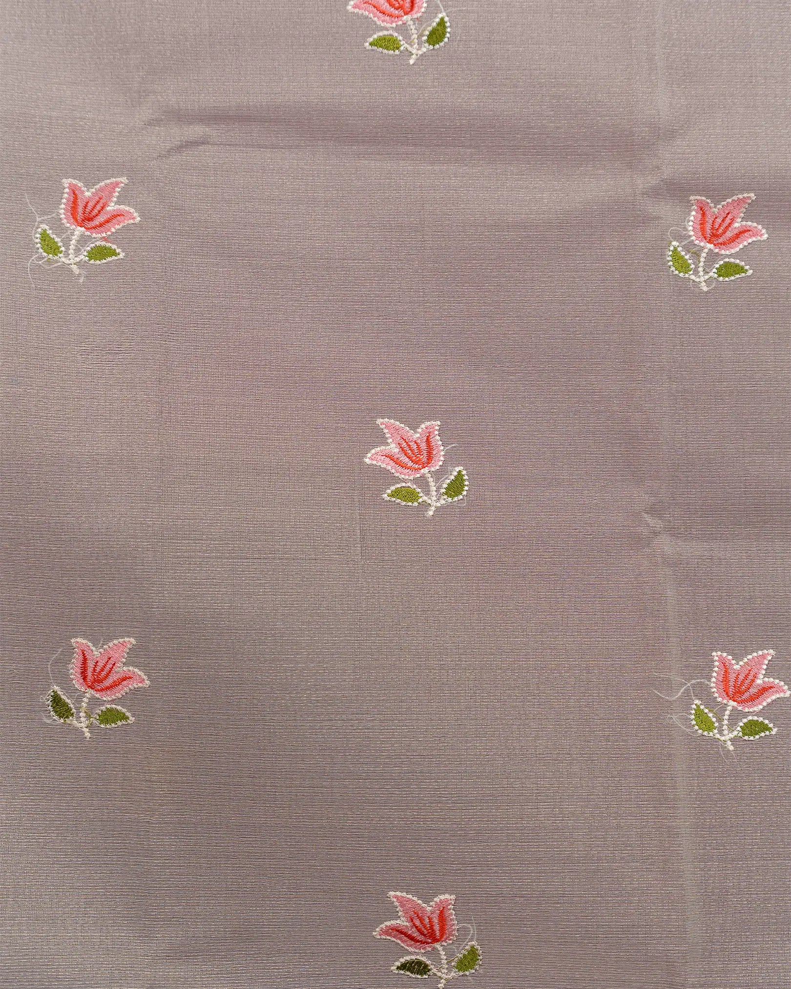 SC4063 - Tissue Saree With Rich Embroidery And Meena Butta Along Border