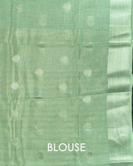 SC4362 - Linen Saree With Silver Butta