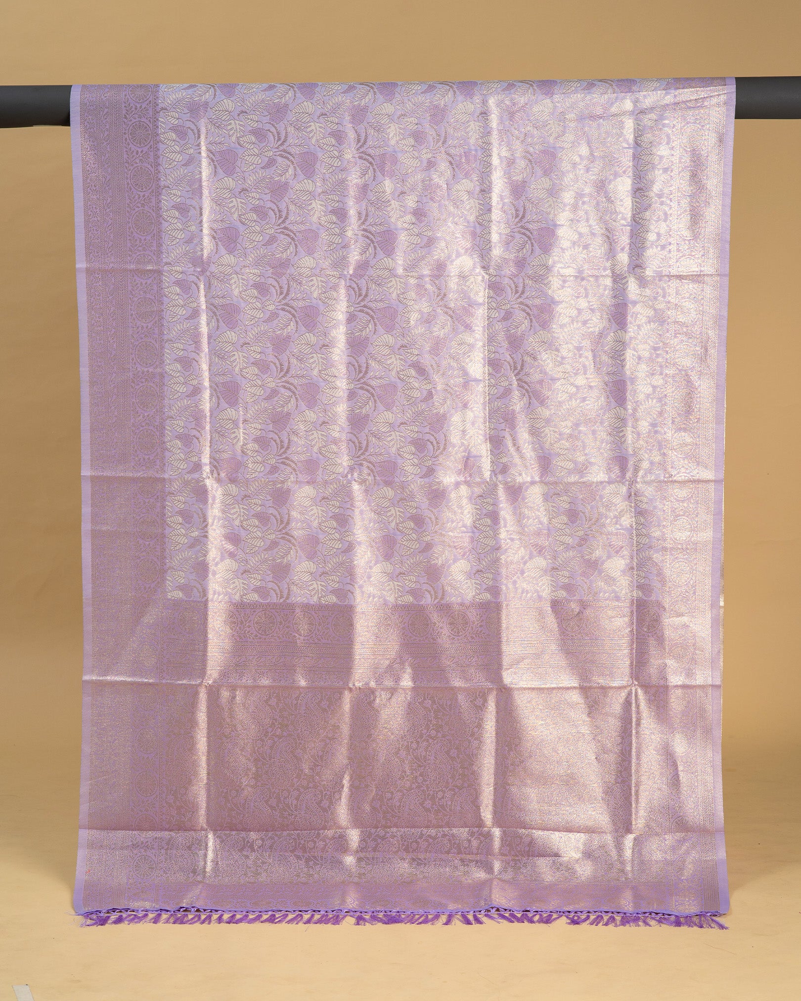 Fancy Cotton Saree with Rich Pallu & Jhalar