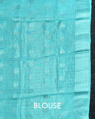 SC4362 - Linen Saree With Silver Butta